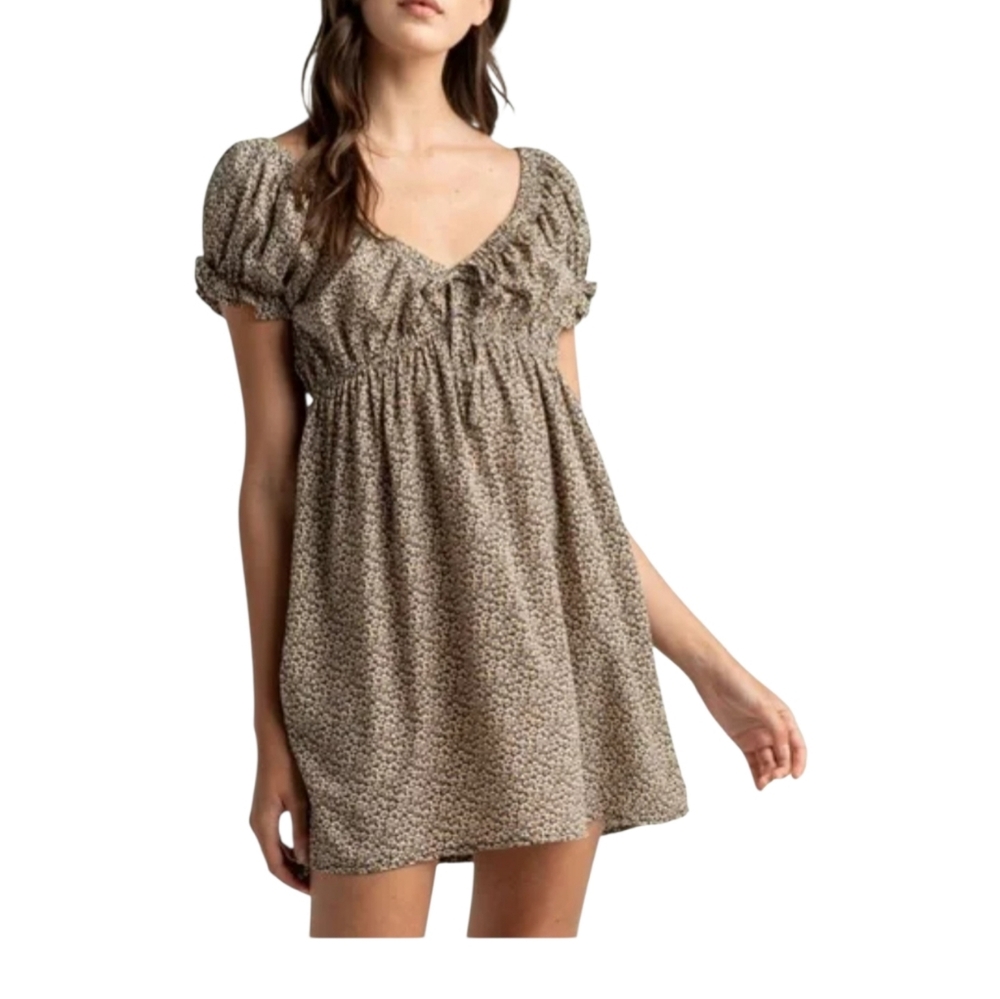 Sky & Sparrow Daisy Print Mini Dress Prairie S Garden Fairy